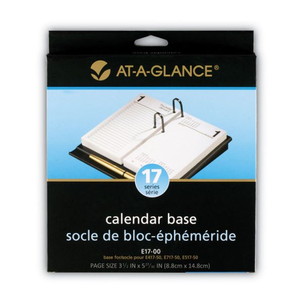 Desk Calendar Base for Loose-Leaf Refill, 3.5 x 6, Black - Image 7