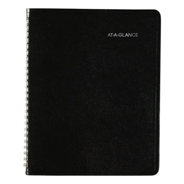 DayMinder Open-Schedule Weekly Appointment Book, 8.75 x 7, Black Cover, 12-Month (Jan to Dec): 2024 - Image 2