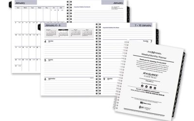 DayMinder Executive Weekly/Monthly Refill, 8.75 x 7, White Sheets, 12-Month (Jan to Dec): 2024