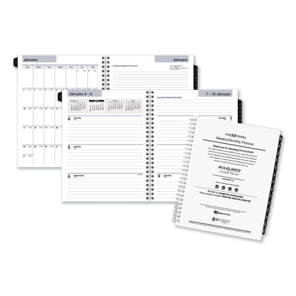 DayMinder Executive Weekly/Monthly Refill, 8.75 x 7, White Sheets, 12-Month (Jan to Dec): 2024