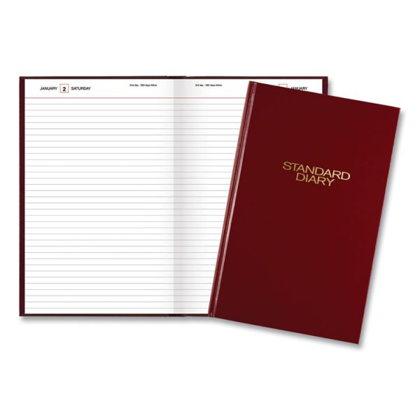 Standard Diary Daily Diary, 2024 Edition, Wide/Legal Rule, Red Cover, (200) 12 x 7.75 Sheets - Image 3