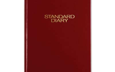 Standard Diary Daily Journal, 2024 Edition, Wide/Legal Rule, Red Cover, (210) 12 x 7.75 Sheets