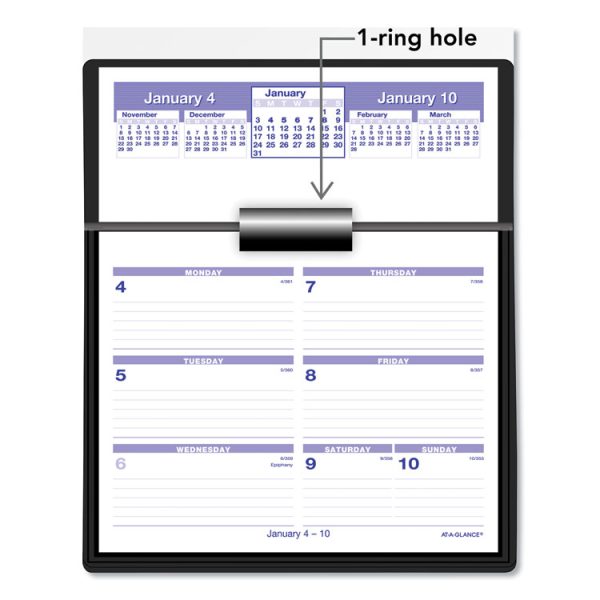 Flip-A-Week Desk Calendar and Base, 7 x 5.5, White Sheets, 12-Month (Jan to Dec): 2024 - Image 4