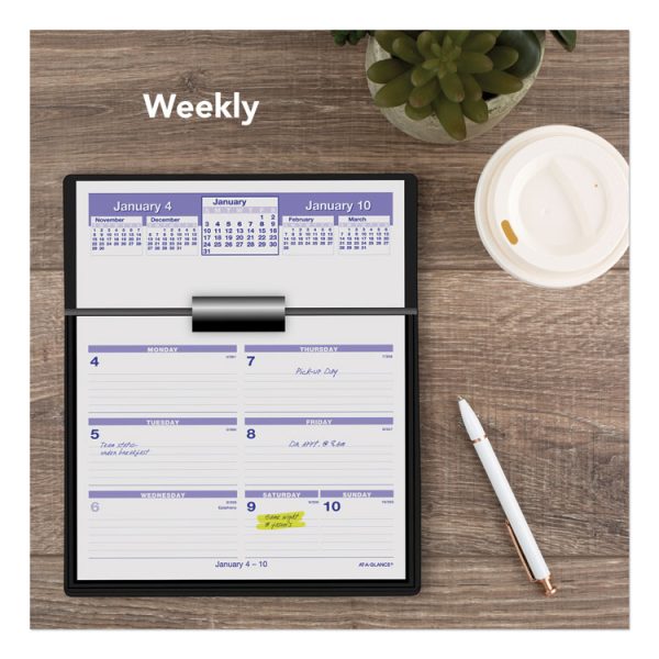 Flip-A-Week Desk Calendar and Base, 7 x 5.5, White Sheets, 12-Month (Jan to Dec): 2024 - Image 5