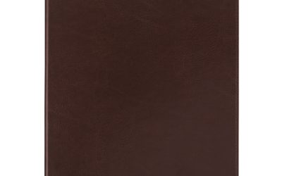 Signature Collection Monthly Clipfolio, 11 x 8, Distressed Brown Cover, 13-Month (Jan to Jan): 2024 to 2025