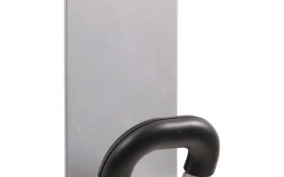 Magnetic Coat Peg, ABS/Magnet/Steel, Black/Silver, Supports 11 lbs