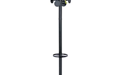 Stan3 Steel Coat Rack, Stand Alone Rack, Eight Knobs, 15w X 15d X 69.3h, Black