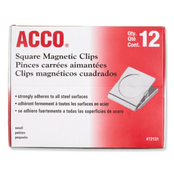 Magnetic Clips, 0.88" Jaw Capacity, Silver, 12/Pack - Image 3
