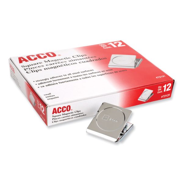 Magnetic Clips, 0.88" Jaw Capacity, Silver, 12/Pack - Image 5