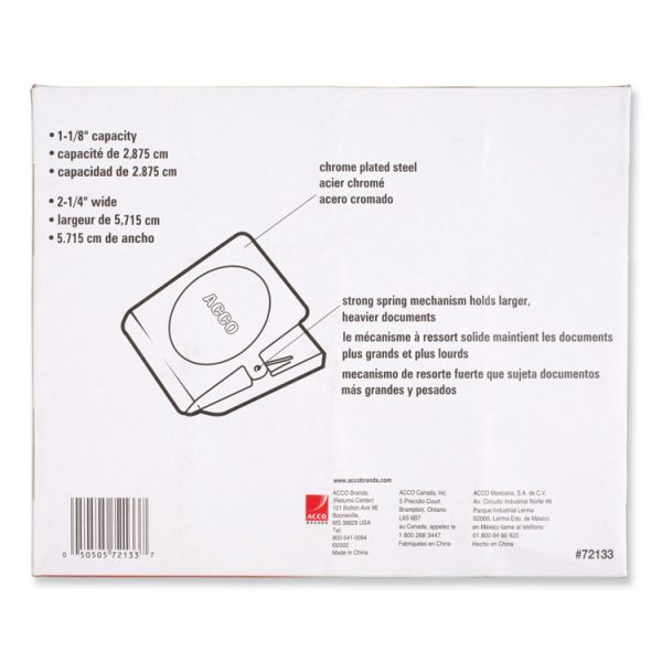 Magnetic Clip, 1.13" Jaw Capacity, Silver, 12/Pack - Image 4