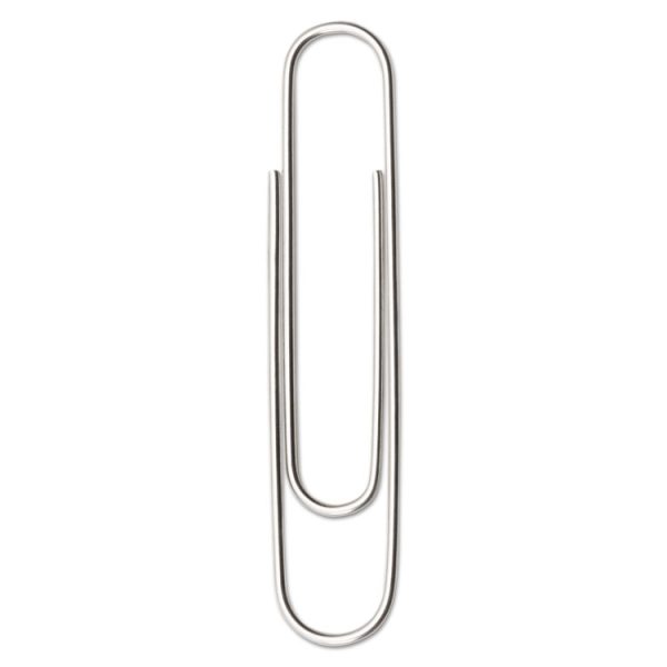 Paper Clips, Jumbo, Smooth, Silver, 100 Clips/Box, 10 Boxes/Pack - Image 3