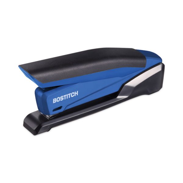 InPower One-Finger 3-in-1 Desktop Stapler with Antimicrobial Protection, 20-Sheet Capacity, Blue/Black - Image 5