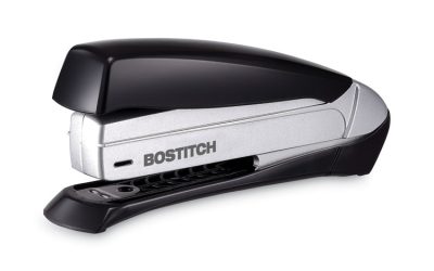 Inspire Premium Spring-Powered Full-Strip Stapler, 20-Sheet Capacity, Black/silver