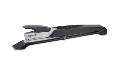 Long Reach Stapler, 25-Sheet Capacity, 12″ Throat, Black/silver