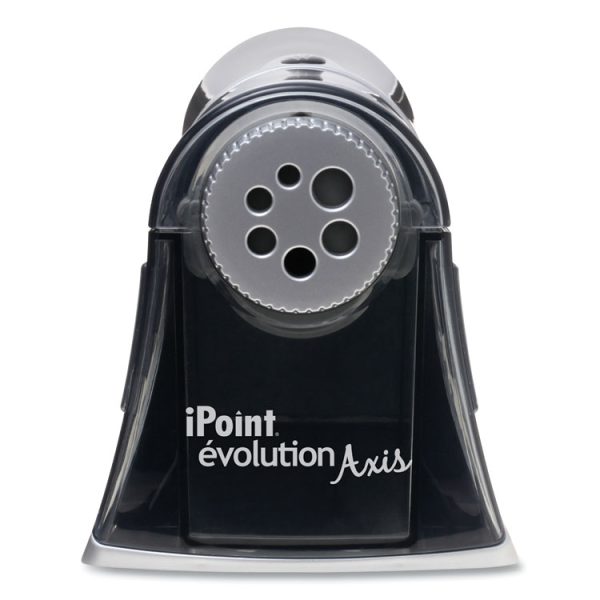 Ipoint Evolution Axis Pencil Sharpener, Ac-Powered, 5 X 7.5 X 7.25, Black/silver - Image 2