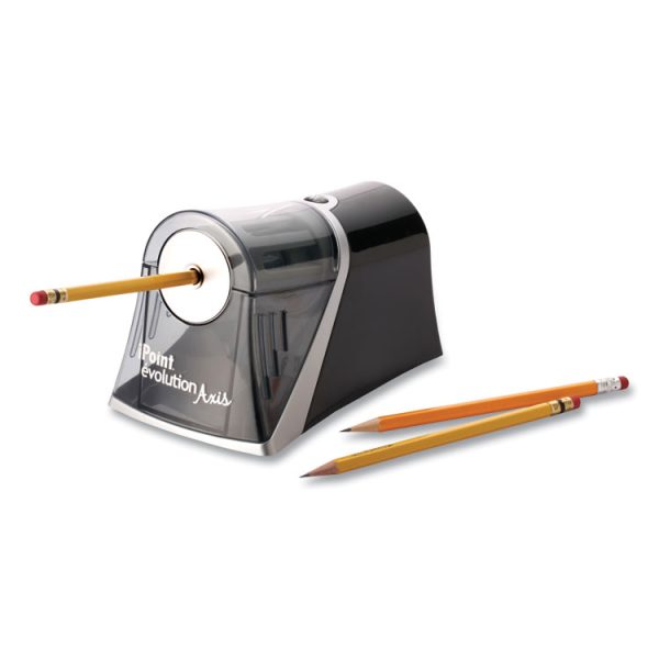 Ipoint Evolution Axis Pencil Sharpener, Ac-Powered, 4.25 X 7 X 4.75, Black/silver - Image 3