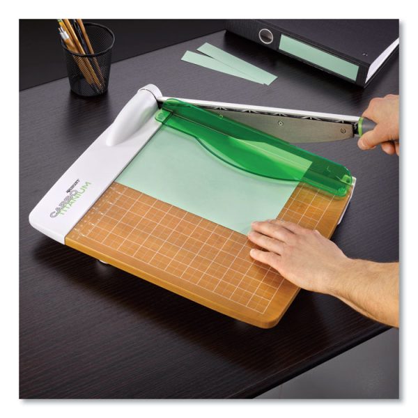 Carbotitanium Guillotine Paper Trimmer, 30 Sheets, 12" Cut Length, Metal/wood Composite Base, 14 X 22 - Image 5