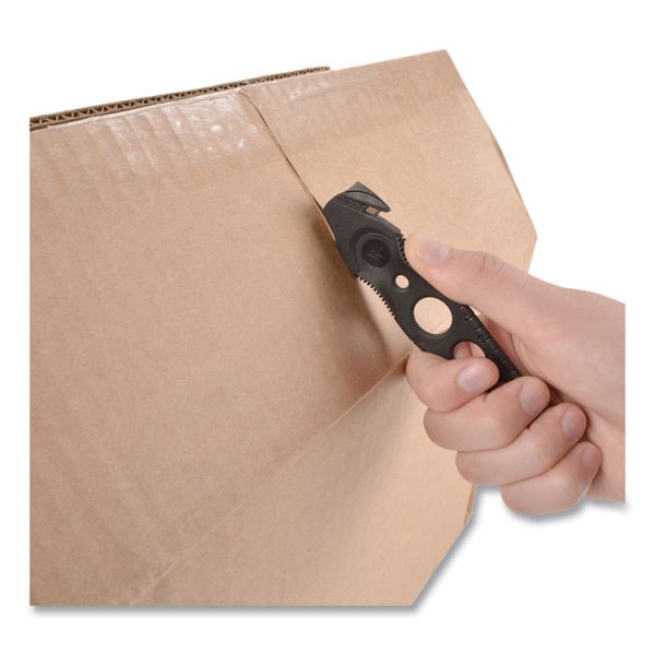 Safety Cutter, 1.2" Blade, 5.75" Plastic Handle, Assorted, 5/Pack - Image 4