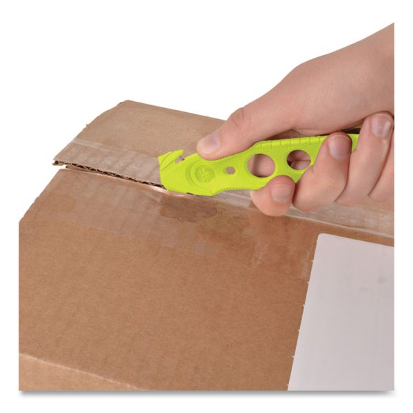 Safety Cutter, 1.2" Blade, 5.75" Plastic Handle, Assorted, 5/Pack - Image 6