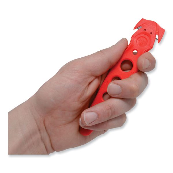 Safety Cutter, 1.2" Blade, 5.75" Plastic Handle, Assorted, 5/Pack - Image 7