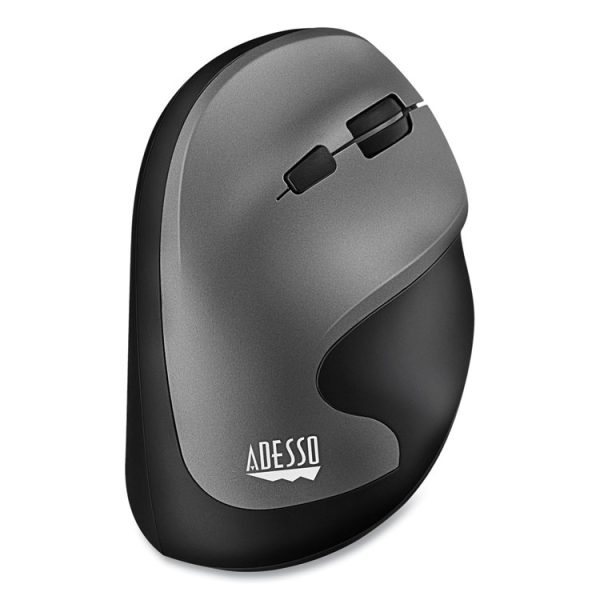 Imouse A20 Antimicrobial Vertical Wireless Mouse, 2.4 Ghz Frequency/33 Ft Wireless Range, Right Hand Use, Black/granite - Image 2