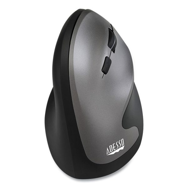 Imouse A20 Antimicrobial Vertical Wireless Mouse, 2.4 Ghz Frequency/33 Ft Wireless Range, Right Hand Use, Black/granite - Image 3