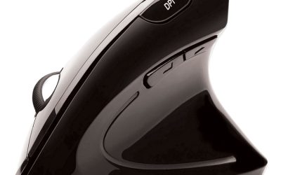 Imouse E10 Wireless Vertical Ergonomic Usb Mouse, 2.4 Ghz Frequency/33 Ft Wireless Range, Right Hand Use, Black