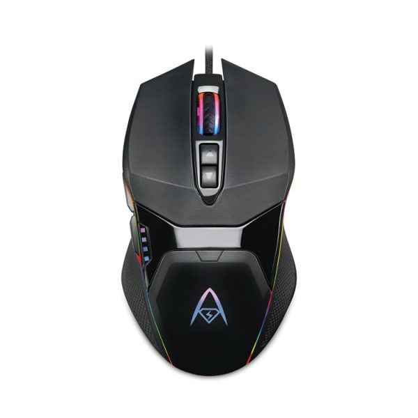 iMouse X5 Illuminated Seven-Button Gaming Mouse, USB 2.0, Left/Right Hand Use, Black - Image 2