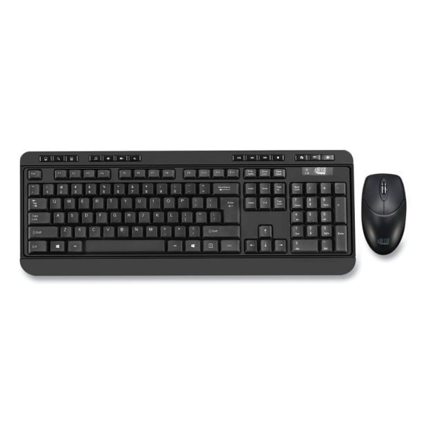 Wkb-1320cb Antimicrobial Wireless Desktop Keyboard And Mouse, 2.4 Ghz Frequency/30 Ft Wireless Range, Black - Image 3