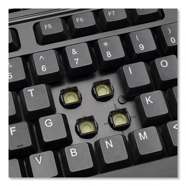 Wkb-1320cb Antimicrobial Wireless Desktop Keyboard And Mouse, 2.4 Ghz Frequency/30 Ft Wireless Range, Black - Image 6