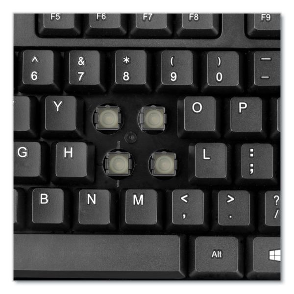 Wkb-1320cb Antimicrobial Wireless Desktop Keyboard And Mouse, 2.4 Ghz Frequency/30 Ft Wireless Range, Black - Image 8
