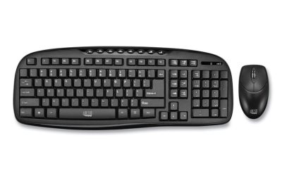 Wkb1330cb Wireless Desktop Keyboard And Mouse Combo, 2.4 Ghz Frequency/30 Ft Wireless Range, Black