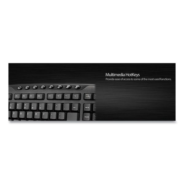 Wkb1330cb Wireless Desktop Keyboard And Mouse Combo, 2.4 Ghz Frequency/30 Ft Wireless Range, Black - Image 7