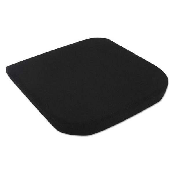 Cooling Gel Memory Foam Seat Cushion, Fabric Cover with Non-Slip Under-Cushion Surface, 16.5 x 15.75 x 2.75, Black - Image 4