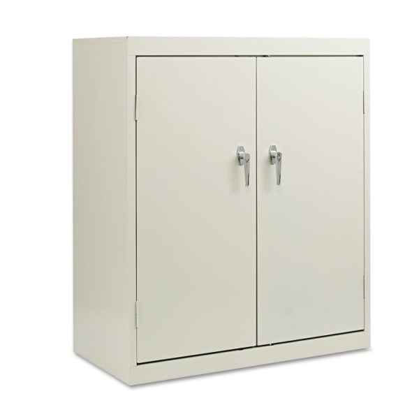 Assembled 42" High Heavy-Duty Welded Storage Cabinet, Two Adjustable Shelves, 36w X 18d, Light Gray - Image 2