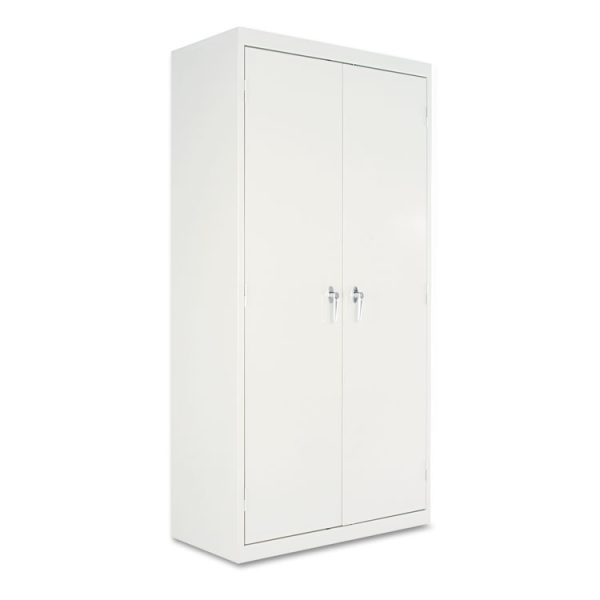 Assembled 72" High Heavy-Duty Welded Storage Cabinet, Four Adjustable Shelves, 36w X 18d, Light Gray - Image 2
