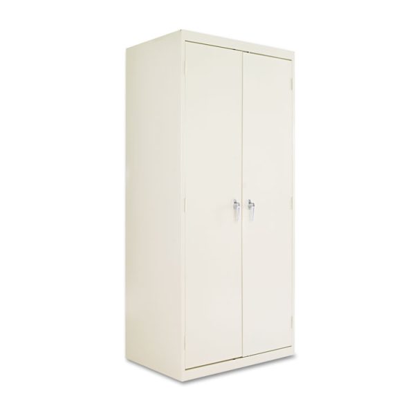 Assembled 78" High Heavy-Duty Welded Storage Cabinet, Four Adjustable Shelves, 36w X 24d, Putty