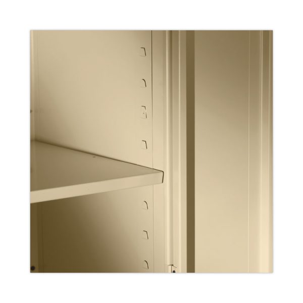 Assembled 78" High Heavy-Duty Welded Storage Cabinet, Four Adjustable Shelves, 36w X 24d, Putty - Image 5