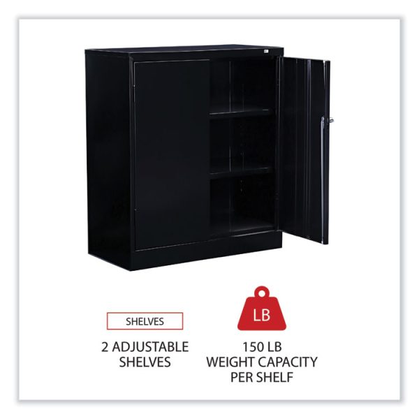 Economy Assembled Storage Cabinet, 36w X 18d X 42h, Black - Image 3