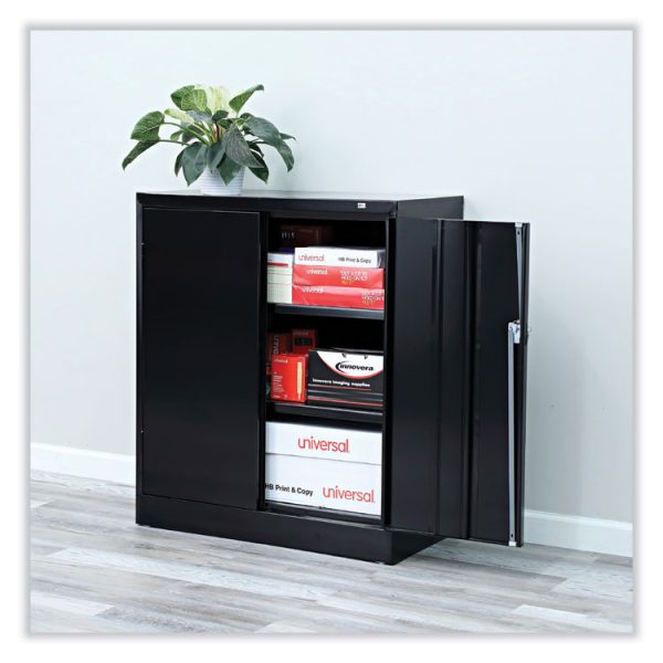 Economy Assembled Storage Cabinet, 36w X 18d X 42h, Black - Image 5