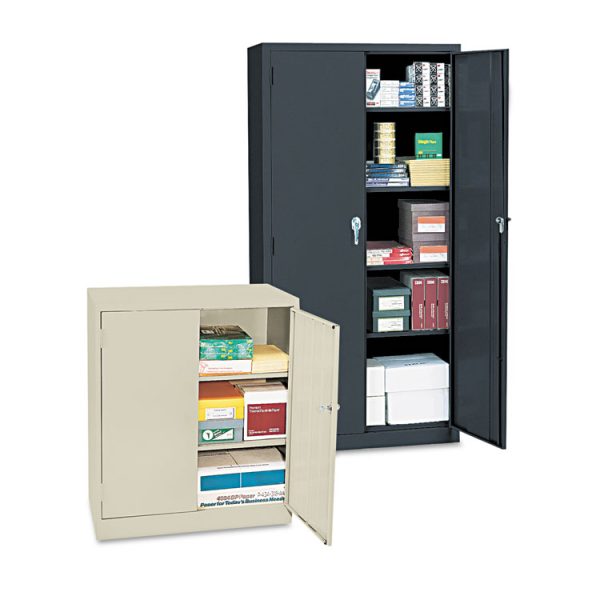 Economy Assembled Storage Cabinet, 36w X 18d X 42h, Putty - Image 2