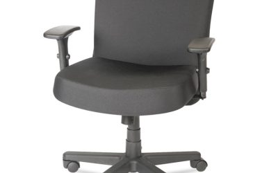 Alera Xl Series Big/tall Mid-Back Task Chair, Supports Up To 500 Lb, 17.5″ To 21″ Seat Height, Black