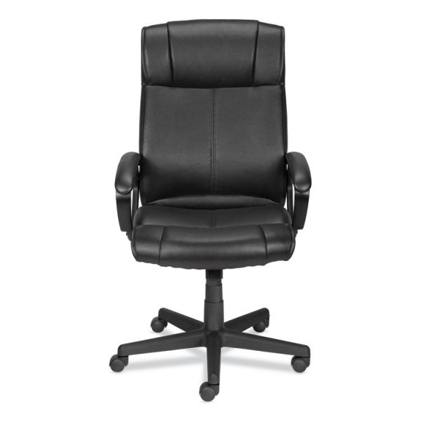 Alera Dalibor Series Manager Chair, Supports Up to 250 lb, 17.5" to 21.3" Seat  Height, Black Seat/Back, Black Base - Image 2