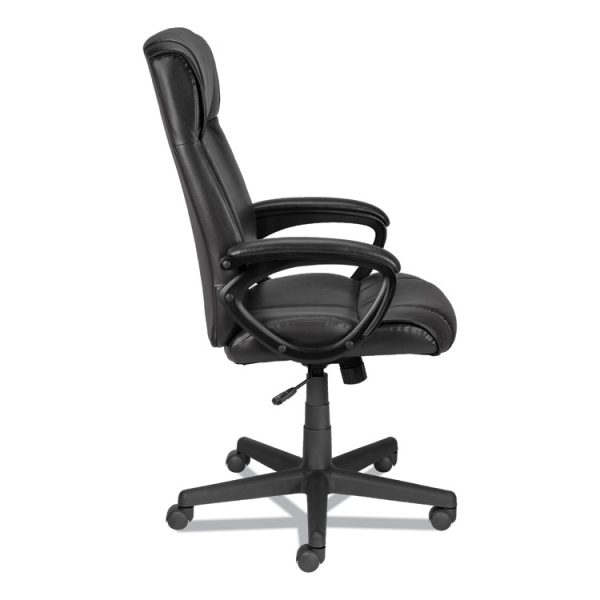 Alera Dalibor Series Manager Chair, Supports Up to 250 lb, 17.5" to 21.3" Seat  Height, Black Seat/Back, Black Base - Image 4