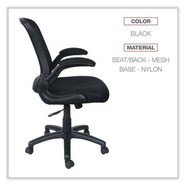 Alera Eb-E Series Swivel/tilt Mid-Back Mesh Chair, Supports Up To 275 Lb, 18.11" To 22.04" Seat Height, Black - Image 3