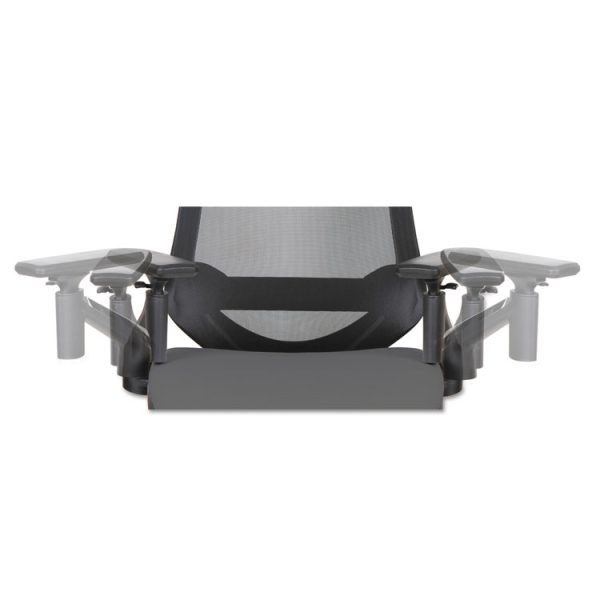 Alera Eb-W Series Pivot Arm Multifunction Mesh Chair, Supports 275 Lb, 18.62" To 22.32" Seat, Black Seat/back, Aluminum Base - Image 7