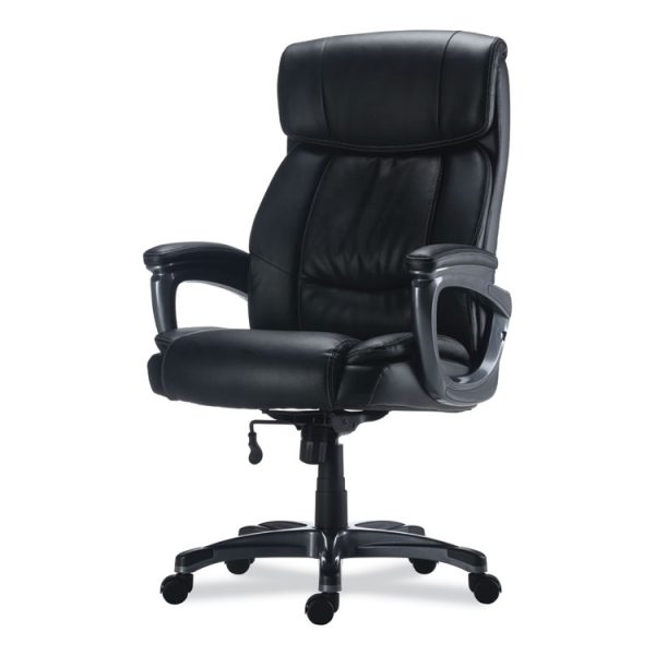 Alera Egino Big and Tall Chair, Supports Up to 400 lb, Black Seat/Back, Black Base - Image 4