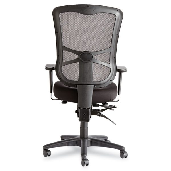 Alera Elusion Series Mesh High-Back Multifunction Chair, Supports Up To 275 Lb, 17.2" To 20.6" Seat Height, Black - Image 2