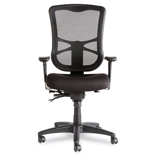 Alera Elusion Series Mesh High-Back Multifunction Chair, Supports Up To 275 Lb, 17.2" To 20.6" Seat Height, Black - Image 5