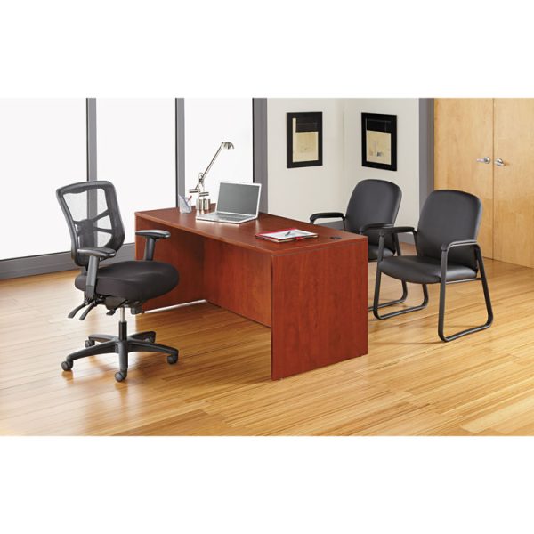 Alera Elusion Series Mesh High-Back Multifunction Chair, Supports Up To 275 Lb, 17.2" To 20.6" Seat Height, Black - Image 6
